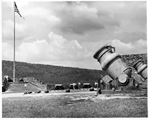 Lac0047 Prints: Mortors At Fort Ticonderoga, New York