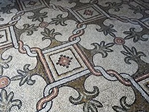 Ancient History Gallery: Detail of Mosaic Floor in Basilica San Vitale, Ravenna, Italy