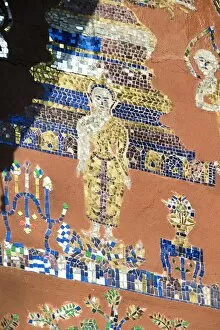 Mosaic Collection: Mosaic detail at Wat Xieng Thong, Luang Prabang