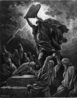 Engravings Prints: Moses Breaking The Tables Of The Law