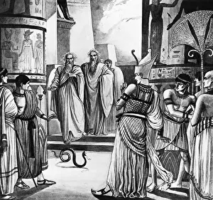 Staff Prints: Moses Changing Staff Into Serpent
