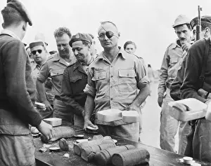 Israeli Prints: Moshe Dayan in Line to Receive Bread