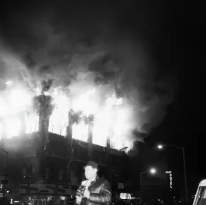 Nationalism Prints: Mosque Burning in Harlem Fire