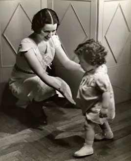 Mother and baby daughter