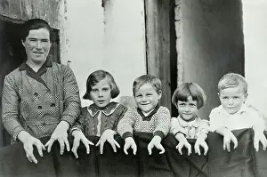 Mother and Children with Physical Abnormalities