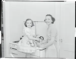 Asbury Park Prints: Mother Cooking with Her Daughter