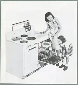 Mother and Daughter Cooking