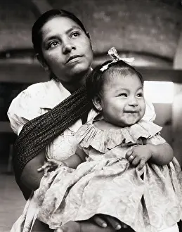 Clinic Prints: Mother and Daughter at Medical Clinic