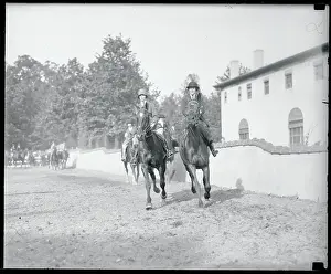 Mother and Daughter Showing Horses