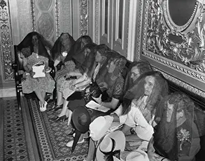 Huty30660 Prints: Mother's Hold Death Watch over Senate
