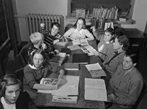 Winnetka Prints: Mothers Visiting Their Children's Science Class