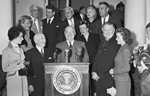 Motion Picture Industry Meeting With Truman