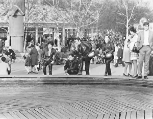 Teenagers Prints: Motorcyclist in the Vienna Prater