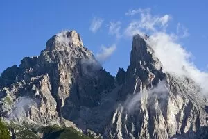 Mountained Collection: Mount Cristallo, 3221 m, and Mount Popena, 3152 m, , Dolomites, Alto Adige, South Tirol, Alps