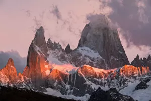 Patagonia Collection: Mount Fitz Roy at dawn. Argentina, Patagonia
