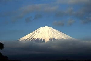 Volcano Gallery: Mount Fuji on clouds
