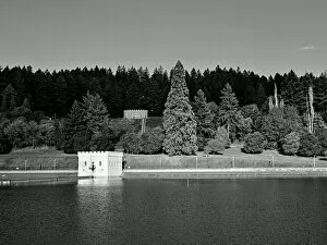 Modern Spotlight by John C. Magee Collection: The Mount Tabor Water Reservoir in Portland, Oregon