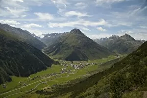 Mountain landscape, Galtur, Paznauntal valley, Tyrol, Austria
