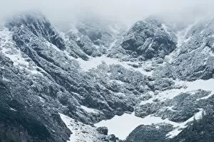 Deep Snow Collection: Mountain peak, Hallstatt, Austria