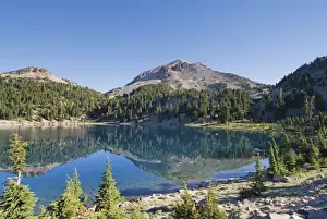 Mountain reflected in helen lake