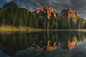 Coolbiere Collection Gallery: Mountain reflection at Lake Antorno