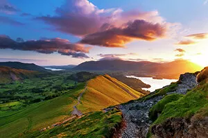 John Finney Photography Gallery: Mountain sunrise. Lake District National park. UK