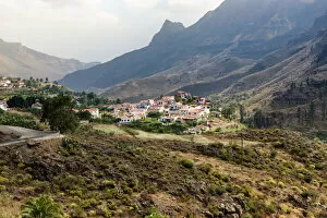 Images Dated 17th May 2011: Mountain village of Molino de Fataga, Gran Canaria, Canary Islands, Spain, Europe, PublicGround