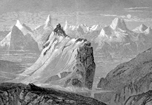 Landscape Shot Prints: The mountains of the Alps in the Bernese Oberland