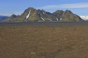 Volcano Collection: Mountains in an arid volcanic landscape, Eyjafjallajoekull, Iceland, Europe