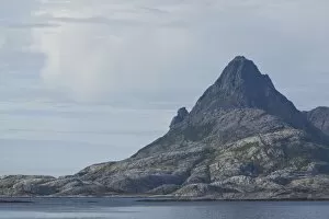 Mountains into the fjord landscape of Norway, Soerfoldar, Norway, Scandinavia, Europe