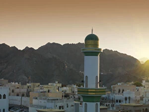 Cultural Image Gallery: Mountains and Muscat skyline