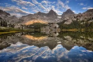 Ansel Adams Wilderness Landscapes Gallery: Mountains Reflected in Lake Ediza