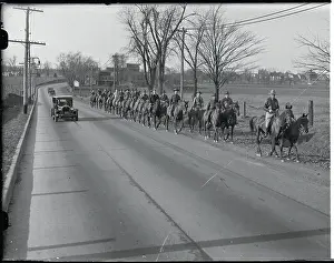 Hopewell Prints: Mounted Police and by Car Searching Road