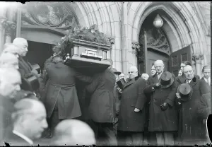 John F Prints: Mourners at Funeral