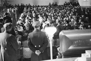 Widow Prints: Mourners Seated During Malcolm X Funeral