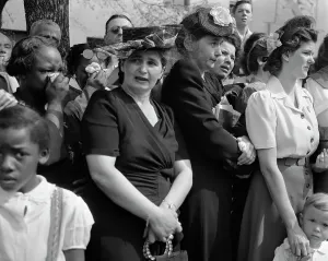 Crying Prints: Mourners Watch FDR's Funeral Procession