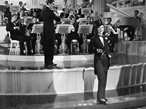 Movie Still of Ethel Merman in Costume and Singing with Band