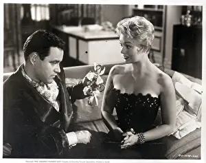 Movie Scene with Jack Lemmon and Kim Novak