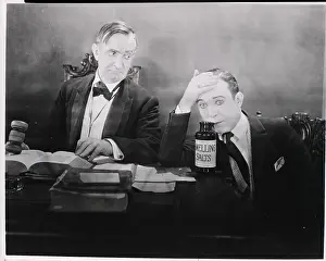 Salt Prints: Movie Still; Man Smelling Smelling Salts