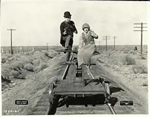 Stunt Prints: Movie Train Stunt With The Actors