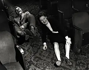 Movie Theater Prints: Moviegoers Laughing