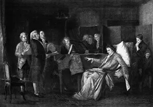 Singer Prints: Mozart Directing His Requiem by Mihaly Munkacsy