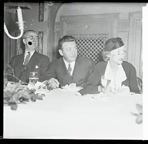 Mr. and Mrs. Charles Vidor Attending a Luncheon