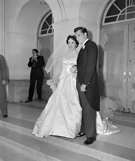 Tailcoat Prints: Mr. and Mrs. Conrad Nicholson Hilton, Jr