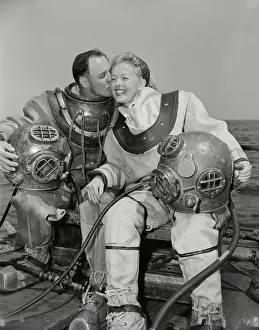 Mr. and Mrs. Cross Aboard Diving Vessel