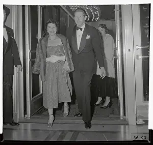 Mr. and Mrs. Danny Kaye Walking into Theater
