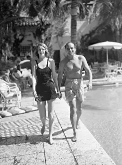 Pool Prints: Mr. and Mrs. Douglas Fairbanks