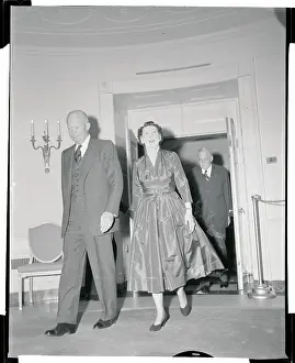 Mr. and Mrs. Eisenhower Entering Room