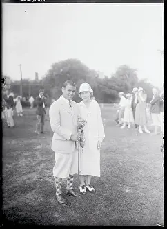 Bronxville Prints: Mr. and Mrs. Gene Sarazen at Golf Tournament