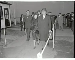 Mr. and Mrs. Joseph Kennedy Walking